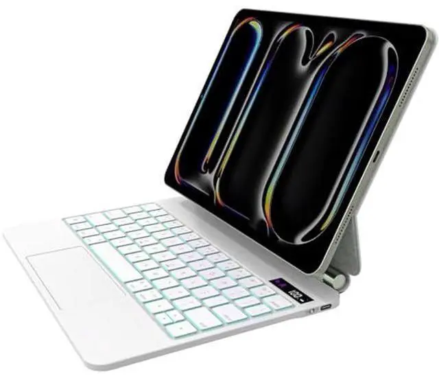 Main image of Emoonland Keyboard Case for iPad Pro 11 inch 2024 & iPad Pro M4 - Magic Keyboard with Trackpad, Easy-Set Magnetic Stand, 7-Color Backlit, Auto Sleep/Wake up, A2836, A2837 iPad Floating Keyboard