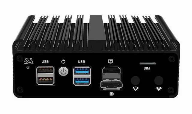 Main image of Firewall Micro Appliance N100,4X i226-V 2.5G Fanless Mini PC,4*USB,HDMI,DP,1*RJ45 COM,WiFi Solt Industrial PC,No RAM No SSD