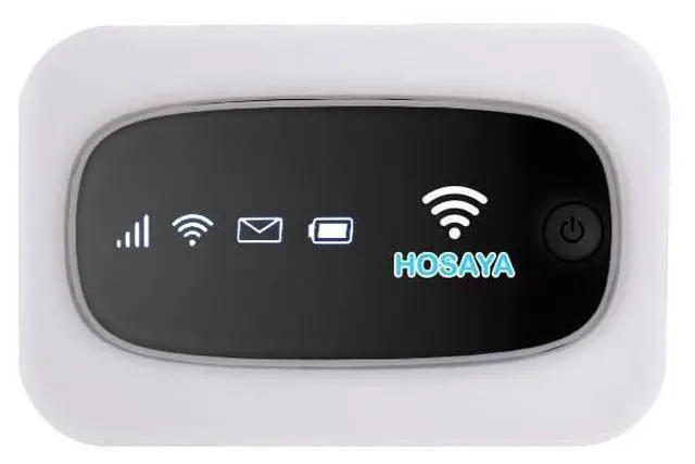 Main image of HOSAYA Portable WiFi 4G LTE SIM Card Router Built-in Battery 10 Wireless Users High Speed Portable Travel Hotspot Mini Router Unlocked 4G mifi Pocket WiFi Modem (LED Light HM7)