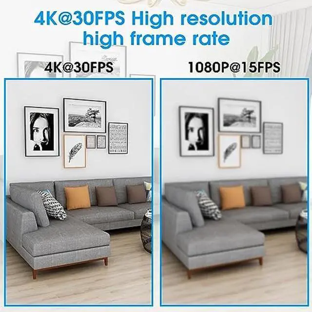 Alt view image 2 of 5 - Hotpet 4K Monitor Port USB Camera Simultaneous Streaming Webcam Video Recording Zoom Type C Camera with 5-50mm Manual Varifocal Lens for Live Streaming, Computer, Laptop, Raspberry Pi, Windows,Linux