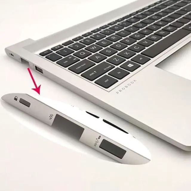 Alt view image 3 of 5 - Jxjslp Replacement Upper Case Palmrest for HP Probook 450 455 G9 Series Laptop US Layout Keyboard Assembly Top Cover N01934-001 Silver