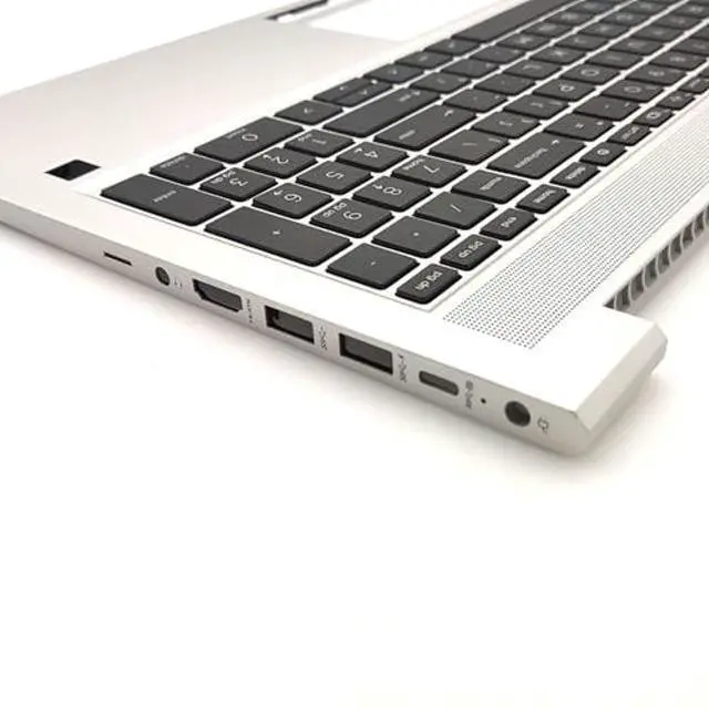 Alt view image 4 of 5 - Jxjslp Replacement Upper Case Palmrest for HP Probook 450 455 G9 Series Laptop US Layout Keyboard Assembly Top Cover N01934-001 Silver