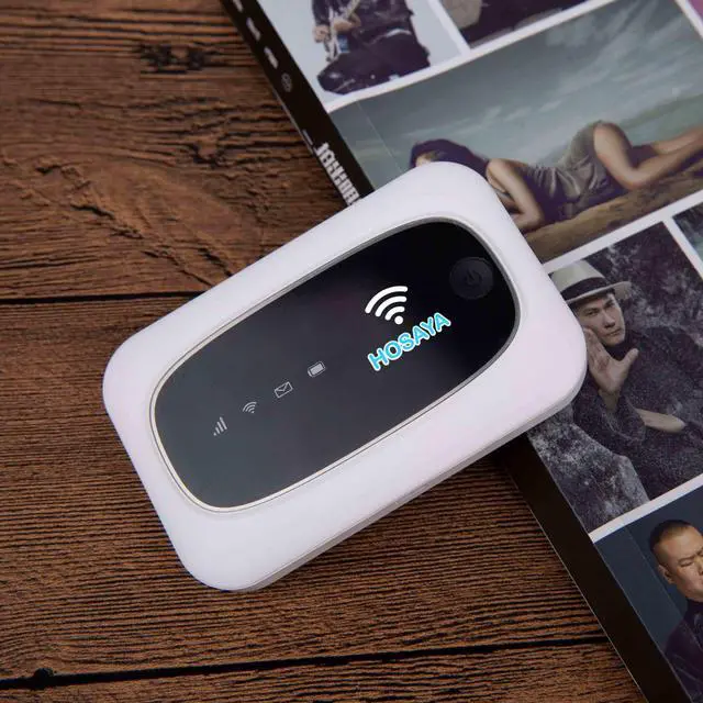 Alt view image 2 of 5 - HOSAYA Portable WiFi 4G LTE SIM Card Router Built-in Battery 10 Wireless Users High Speed Portable Travel Hotspot Mini Router Unlocked 4G mifi Pocket WiFi Modem (LED Light HM7)