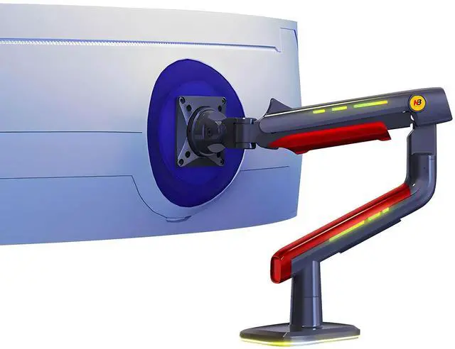 Main image of NB ERGONOMIC Gaming Monitor-Arm for Flat/Ultrawide/Curved Monitors 32 to 60 inch, Heavy Duty Stand Load up to 20 kg, VESA 75/100 mm Monitor-Mount L50