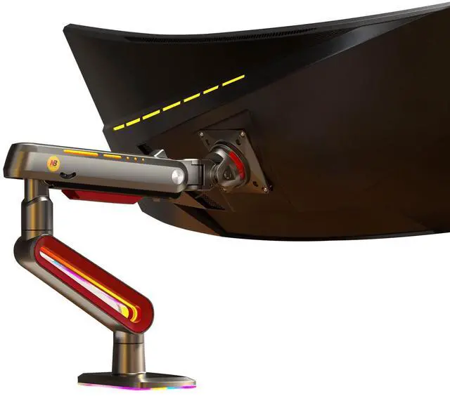 Main image of NB ERGONOMIC Gaming Monitor-arm for Flat/Ultrawide/Curved Monitors 32 to 60 inch, Heavy Duty Stand Load up to 20 kg, VESA 75/100 mm Monitor-Mount L60