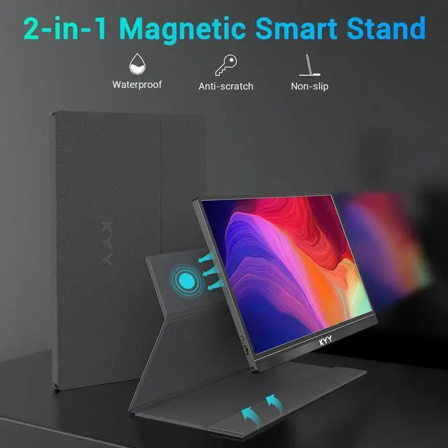 Alt view image 3 of 5 - KYY 15.6" Portable Monitor(K3) and 14" Portable Monitor (K5-3)