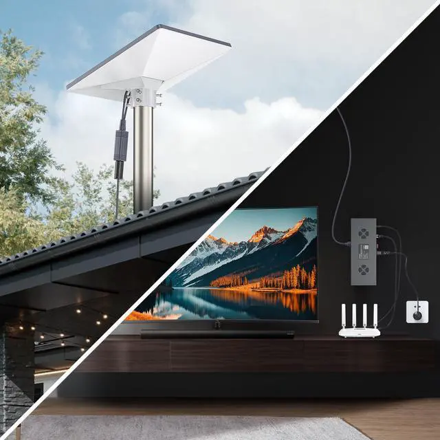 Alt view image 5 of 5 - QUIDDITY Starlink Mini Poe Kit: 180W Gigabit Ethernet Surge & ESD Protection 12V Mini Starlink Adapter Splitter PoE Splitter + AC 110-260V to DC 48V 3A USB & Type-C Power Outputs for Starlink Mini