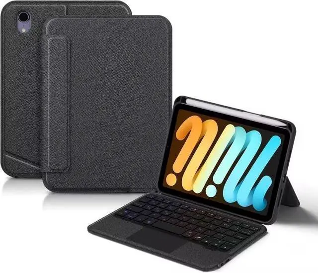 Main image of SGTMAYX Magnetic Keyboard Case for iPad Mini7 A17 Pro 2024/ iPad Mini 6th Generation, Detachable Keyboard with Backlit, Adjustable Stand