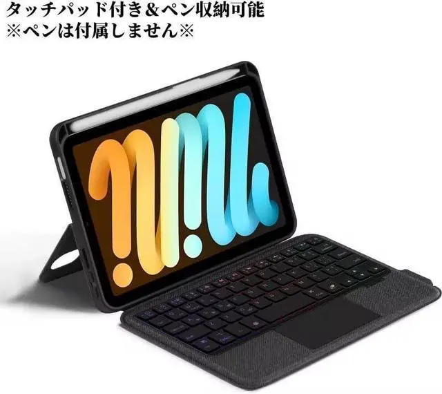 Alt view image 3 of 5 - SGTMAYX Magnetic Keyboard Case for iPad Mini7 A17 Pro 2024/ iPad Mini 6th Generation, Detachable Keyboard with Backlit, Adjustable Stand