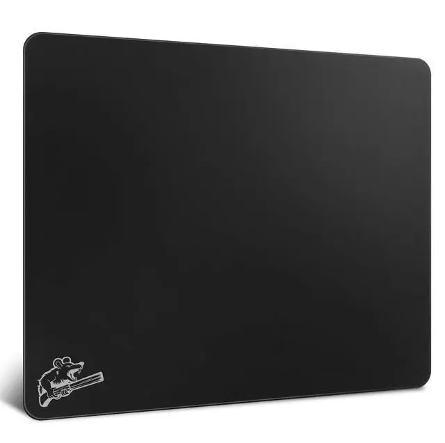 Main image of SIROOLAC 2.0 Ultra-Thin Tempered Glass Gaming Mouse Pad, Designed for FPS, Full-Coverage Anti-Slip Base,Etched Surface,Only 2.6mm Thick,Redefine Your Shooting Experience(Black,300mm*350mm)