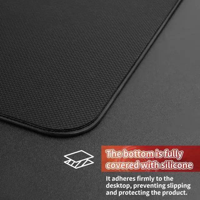 Alt view image 4 of 5 - SIROOLAC 2.0 Ultra-Thin Tempered Glass Gaming Mouse Pad, Designed for FPS, Full-Coverage Anti-Slip Base,Etched Surface,Only 2.6mm Thick,Redefine Your Shooting Experience(Black,300mm*350mm)