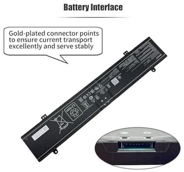 Alt view image 5 of 5 - INTIFO 90Wh C41N2109 Laptop Battery Compatible with ASUS ROG Flow X16 GV601RE-M5057X NR2203RM GV601RM GV601RW-M5110X NR2203RW GV601VI GV601VU Strix G614JI G614JU G634JY R3U1 2022 Zephyrus G16 GU604VZ