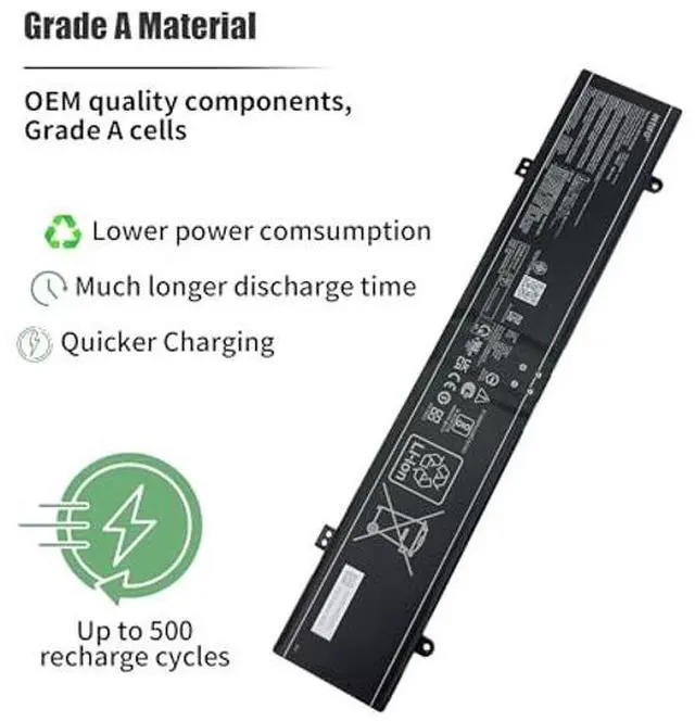 Alt view image 4 of 5 - INTIFO 90Wh C41N2109 Laptop Battery Compatible with ASUS ROG Flow X16 GV601RE-M5057X NR2203RM GV601RM GV601RW-M5110X NR2203RW GV601VI GV601VU Strix G614JI G614JU G634JY R3U1 2022 Zephyrus G16 GU604VZ