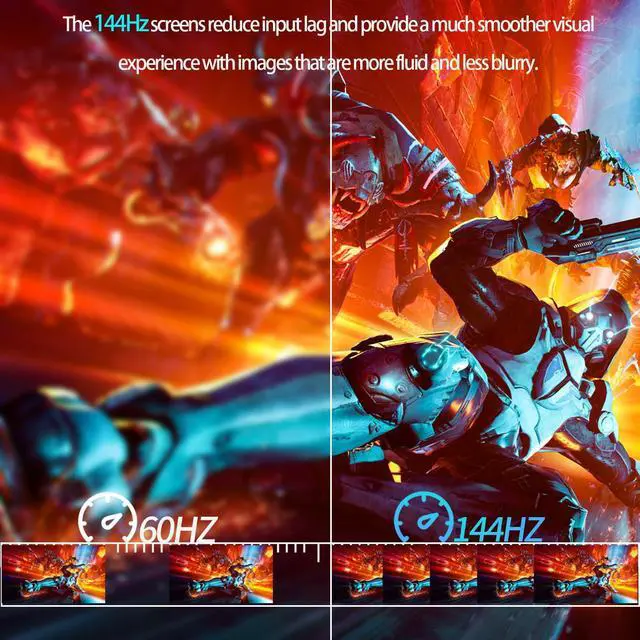 Alt view image 5 of 5 - StarXnDa Portable-Monitor-14inch, 2560 * 1600p 2.5K Portable Gaming Monitor 144Hz,Ultra-Slim IPS Screen 400Nits 100% sRGB HDR Laptop Monitor with USB Type C HDMI Port Dual-Speakers