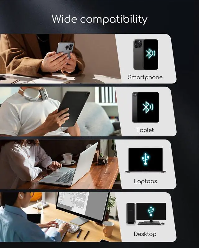 Alt view image 2 of 5 - Portable Printers Wireless for Travel, Inkless Thermal Printer, Bluetooth Mobile Compact Printer Support 8.5" X 11" US Letter & A4 Size, Compatible with iPhone Android Laptop for Home Car Office