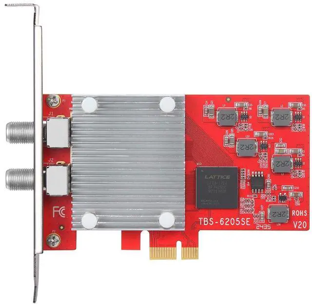 Main image of TBS 6205se DVB-T2 / C2 / T/C(J.83A/B/C) / ISDB-T/C / ATSC1.0 Quad PCIe Digital TV Tuner Card for PC