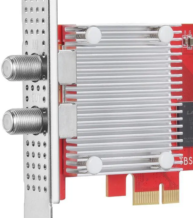 Alt view image 4 of 5 - TBS 6205se DVB-T2 / C2 / T/C(J.83A/B/C) / ISDB-T/C / ATSC1.0 Quad PCIe Digital TV Tuner Card for PC