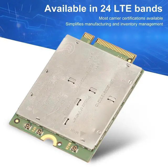 Alt view image 4 of 5 - EM7565 Card, EM7565 1104207 4G Module for Laptops with NGFF M2 Interface, 4G Router, PCI Express M.2 Cat 12 High Speed 4G LTE Network Card, 24 LTE Bands