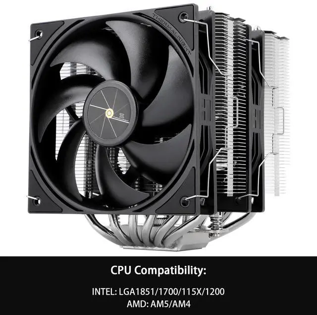 Alt view image 3 of 5 - Thermalrlght Peerless Assassin 120 SE V3 CPU Cooler, 6 Heat Pipes AGHP Technology,155mm High, Computer CPU Cooling for AMD:AM4 AM5/Intel LGA 1851/1700/1150/1151/1200