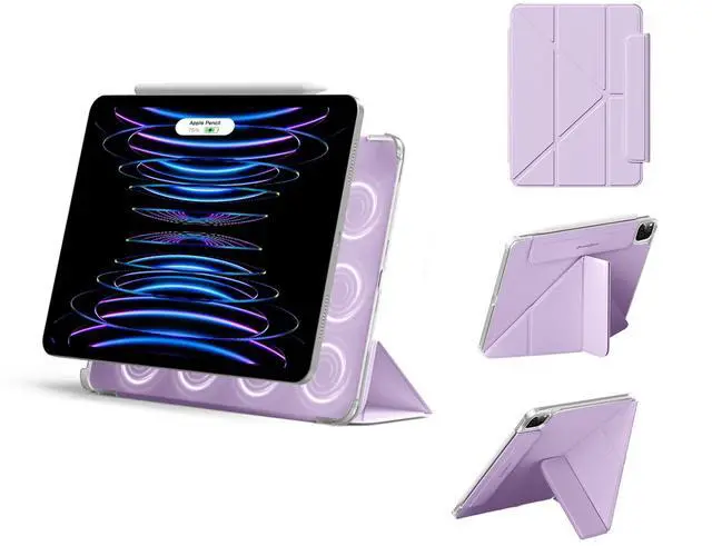 Main image of Magnetic Case Compatible with iPad Pro 11 Inch Case(2018/2020/2021/2022) 4th/3rd/2nd/1st, Slim & Lightweight Four-Corner Protective Folio Origami Style Cover,Can Landscape & Portrait