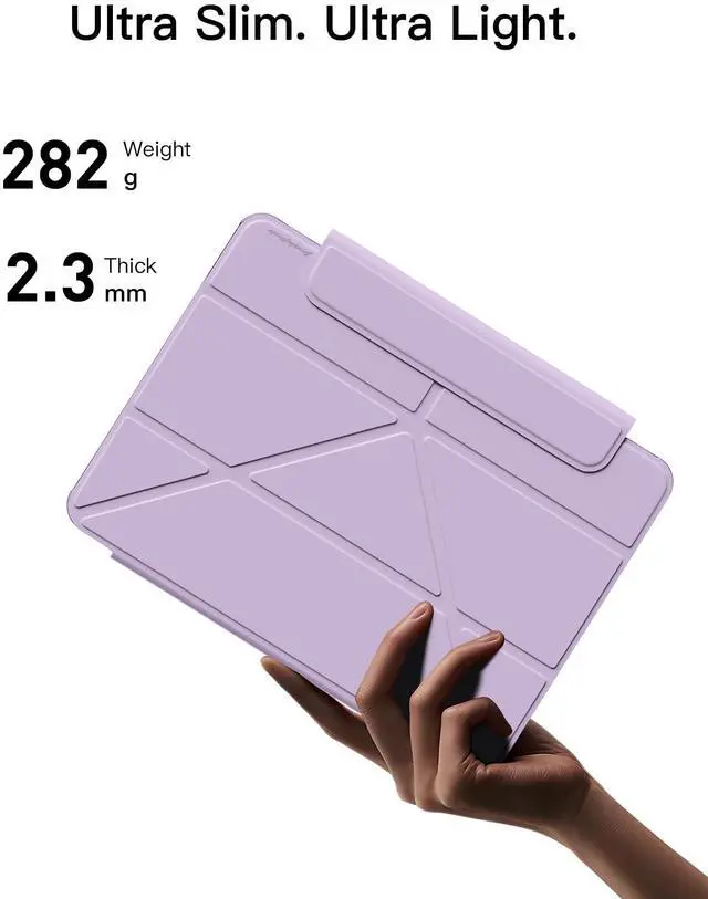 Alt view image 2 of 5 - Magnetic Case Compatible with iPad Pro 11 Inch Case(2018/2020/2021/2022) 4th/3rd/2nd/1st, Slim & Lightweight Four-Corner Protective Folio Origami Style Cover,Can Landscape & Portrait