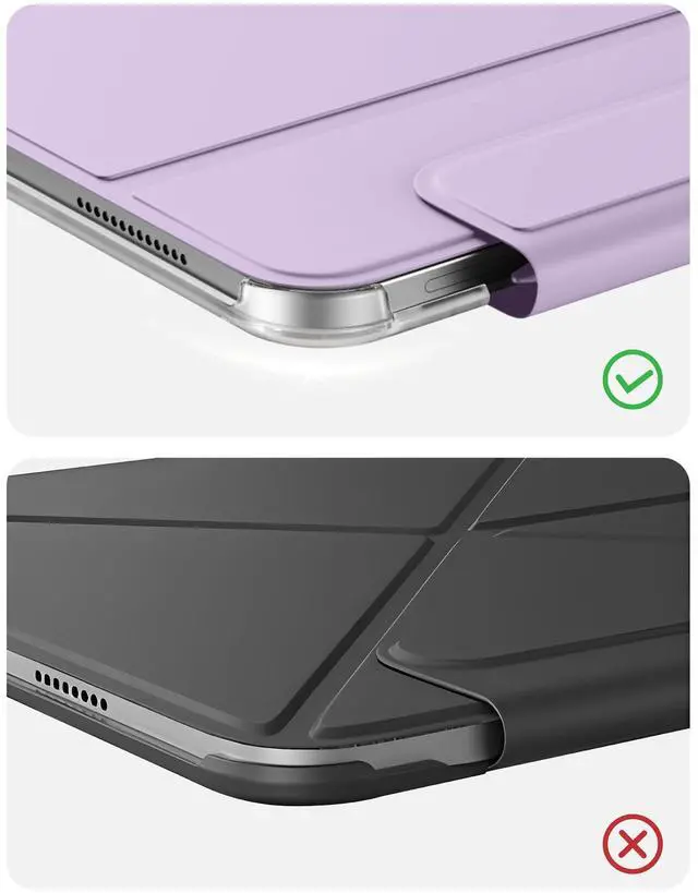 Alt view image 4 of 5 - Magnetic Case Compatible with iPad Pro 11 Inch Case(2018/2020/2021/2022) 4th/3rd/2nd/1st, Slim & Lightweight Four-Corner Protective Folio Origami Style Cover,Can Landscape & Portrait