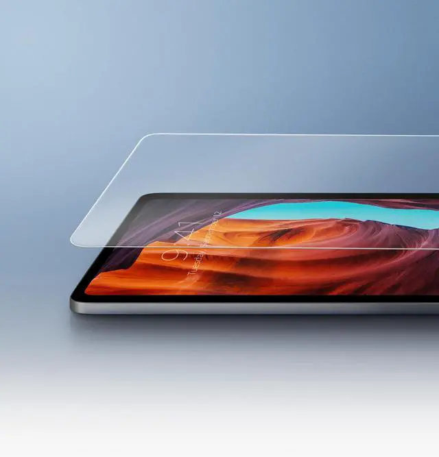 Alt view image 5 of 5 - UNIQ iPad Air 13" Tempered Glass (2024 Clear) | OPTIX CLEAR Screen Protector Edge to Edge 4k Retina Display