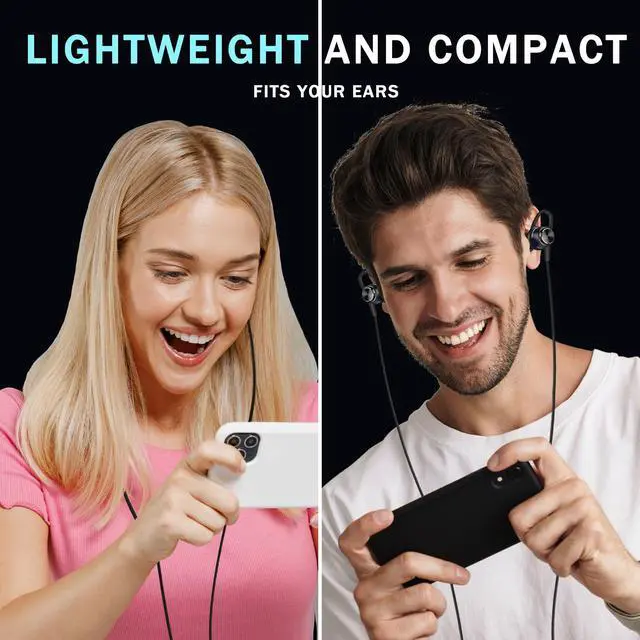 Alt view image 3 of 5 - TUNSEZ HiFi Wired Earbuds, Gaming Earbuds, PRO Gaming Ear Buds Wired, in-Ear Monitor Buds, Low-Profile 90deg Plug, 3.5mm Plug, Built-in Microphone, Multi-Function Button, PC, Mobile(Black)