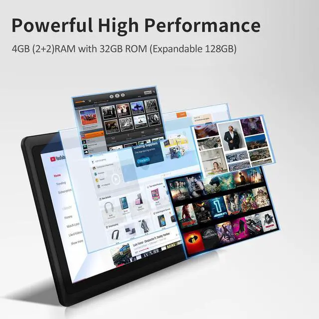 Alt view image 4 of 5 - VOLENTEX 7 Inch Tablet, Quad Core Android 13 OS, 32GB ROM, WiFi 6, Bluetooth, Dual Camera, USB C Tablet PC, 7" Touch Screen IPS HD Display Android PAD