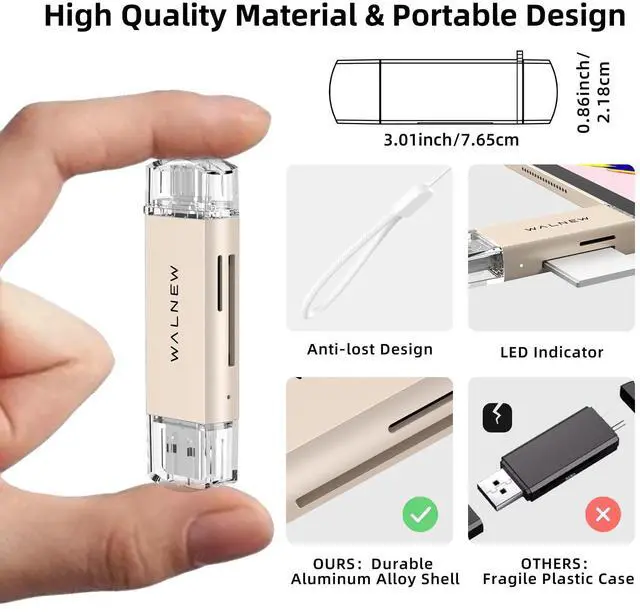 Alt view image 5 of 5 - USB 3.0 Ethernet Aapter & SD Card Reader Bundle