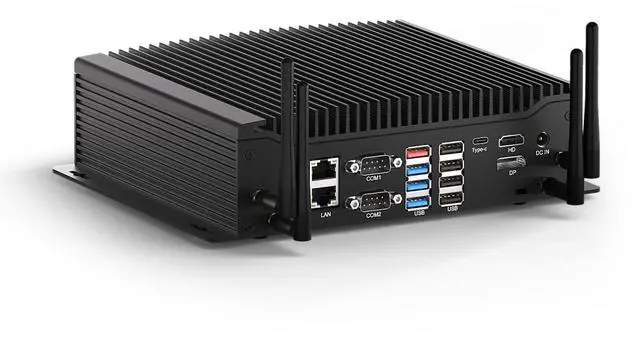 Main image of WEIDIAN PC Industrial, Fanless Mini PC Win 11 Pro Core i7-10610U 8GB RAM 256GB SSD, Small Desktop Computers 6 x COM RS232/422/485, GPIO, 4K 3xDisplay(HD+DP+Type-C), 2Lan, 8USB, WiFi&BT Auto Power On