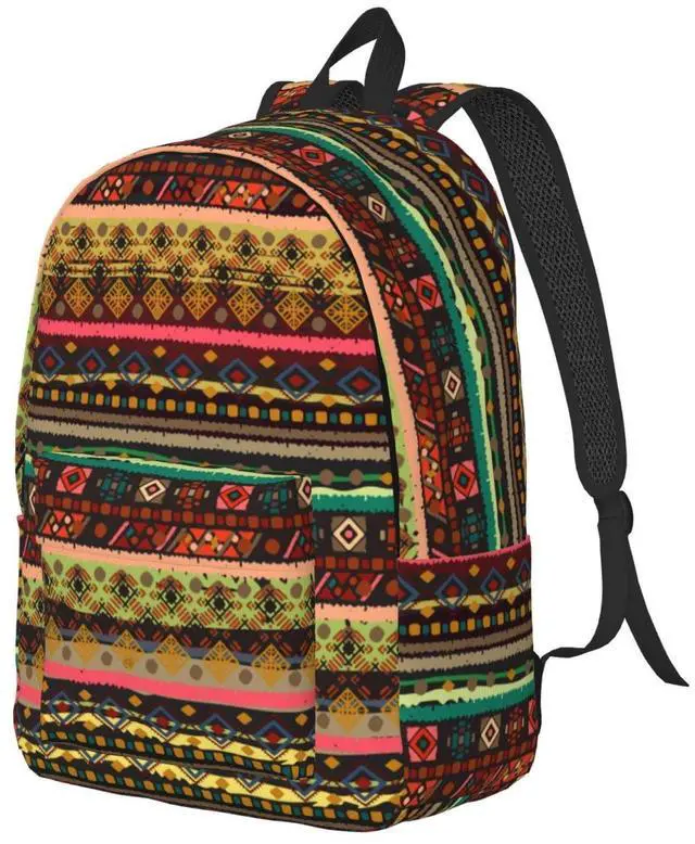 Alt view image 2 of 5 - XBFCDN Boho School Backpack For Boys and Girls Extra Large Travel Kids Backpacks Fits 17 Inch Laptop