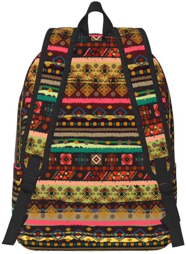 Alt view image 3 of 5 - XBFCDN Boho School Backpack For Boys and Girls Extra Large Travel Kids Backpacks Fits 17 Inch Laptop
