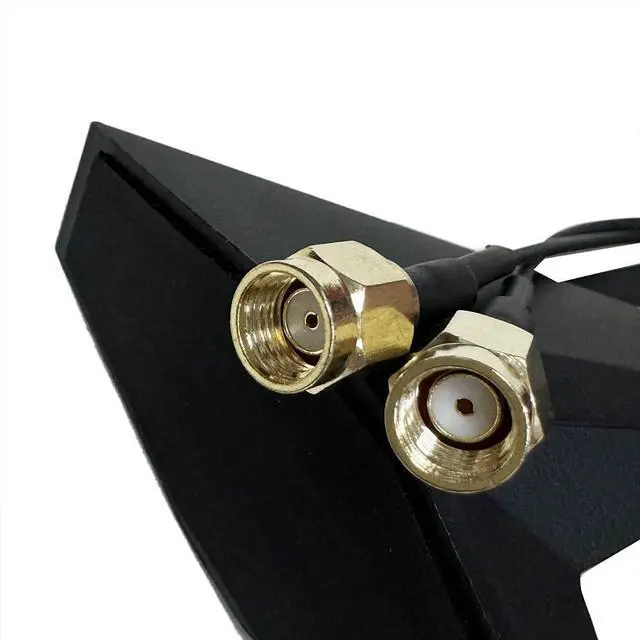 Alt view image 4 of 4 - 2T2R Dual Band WiFi Antenna for MSI MPG MEG Z490I Z590I B550I GODLIKE Gaming Z370 Z390 WiFi 6E Moving Antenna