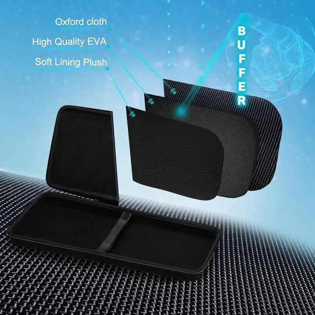 Alt view image 5 of 5 - XANAD Hard Case Compatible with Logitech MK540 Advanced Wireless Keyboard and Mouse Combo(Black)-Inside: 18.3"x8.1"x1.3"