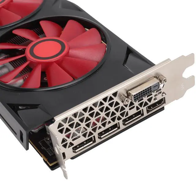 Alt view image 4 of 5 - Yunir Game Graphics Card, RX580 8GB GDDR5 256bit Quiet Cooling Fan PCIe Gaming Graphics Card, with PCI Express 2.0 16X Slot, PCB Material, for Desktop PC