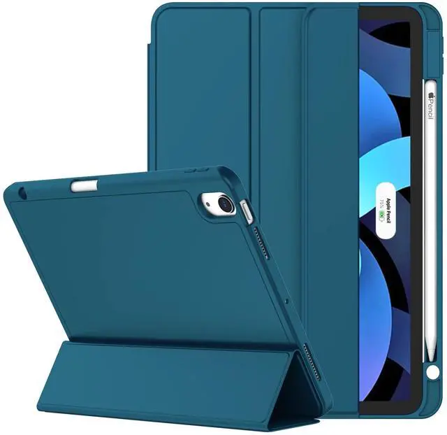 Main image of ZryXal iPad Air 11 Inch Case M3 2025 / M2 2024, iPad Air Case 5th Generation/4th Generation 2022/2020 10.9 Inch [Support Touch ID and Auto Wake/Sleep](Teal)