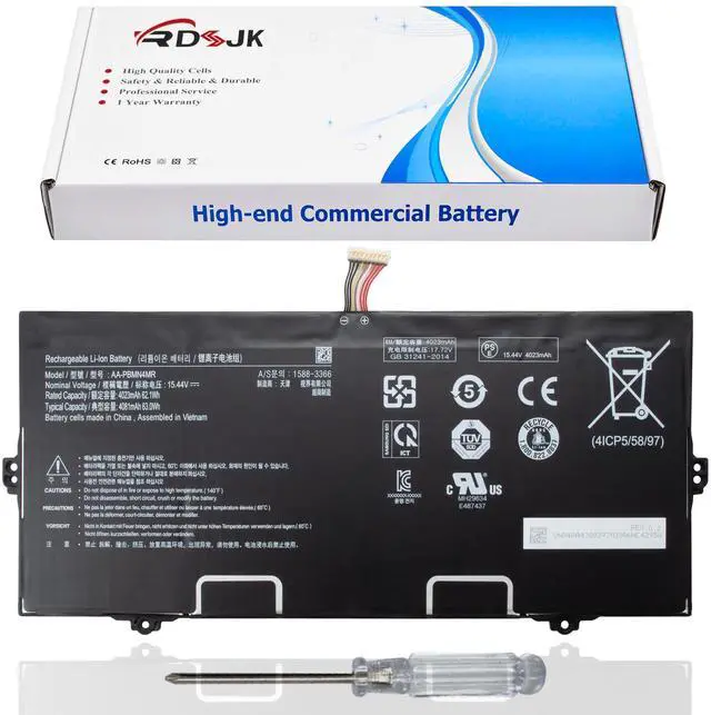 Main image of AA-PBMN4MR Laptop Battery for Samsung Galaxy Book Pro 360 NP930XDB NP935XDB NP930XED NP930QDB NP930QED NP950QED NP934QED-KA1DE NT930QED-K71A NP940XFG NP930XDB-KD1US NP935XDB-KC2DE Series 15.44V 62.1Wh