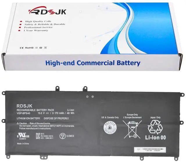 Main image of VGP-BPS40 BPS40 Laptop Battery for Sony Vaio Flip 14A SVF14N SVF14NA1UL SVF14N11CXB SVF 15A SVF15N SVF15N17CXB SVF15NB1GL SVF15NB1GU SVF15NA1GL SVF15NA1GU SVF15N18PXB SVF15N28PXB SVF15N26CXB 15V 48Wh