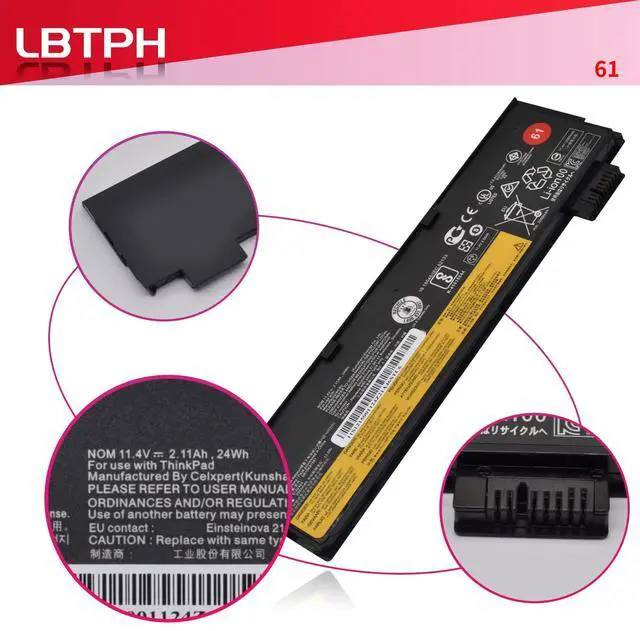 Alt view image 3 of 5 - LBTECH 01AV425 01AV422 01AV423 01AV426 01AV427 61 11.4V 24WH Battery for Lenovo ThinkPad T470 T480 T570 T580 P51S P52S Series 01AV424 01AV428 01AV452 01AV490 01AV492 SB10K97580