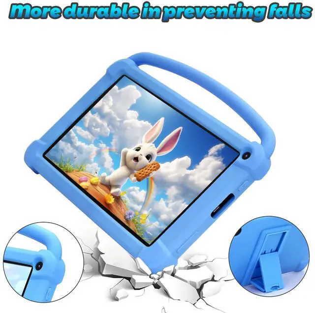 Alt view image 4 of 5 - Kids Tablet 7 inch for Boys Girls Android 12 Tablets for Kids 4GB RAM 32GB ROM Toddler Tablet WIFI Bluetooth Safety Eye IPS Screen Parental Control, Dual Camera Shockproof Case for Educational, Games.