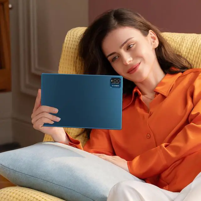 Alt view image 3 of 5 - 10 inch Tablet Android 14 Tablets PC Set 2 in 1 Tablet with Keyboard Case Mouse Stylus 8GB RAM+64GB ROM 1TB Expansion Tableta Computer 10.1" IPS Screen 2MP+8MP Dual Camera 6000 mAh battery WiFi BT Tab