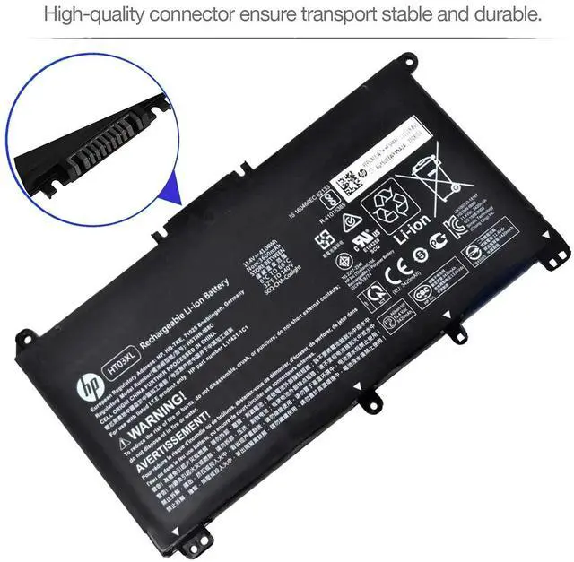 Alt view image 4 of 5 - HP HT03XL HSTNN-IB8O HSTNN-UB7J Laptop Battery Replacement for HP Pavilion 14-CE 15-CS 15-DA 250 255 430S G7 Series HTO3XL HSTNN-LB8L HSTNN-IB8OL HSTNN-DB8SL HSTNN-DB8R HSTNN-LB8M 41.9Wh 3Cells