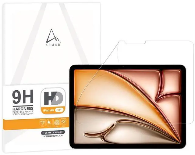 Main image of ARMOR Flexible Glass Screen Protector for iPad Air 11" (2024,M2), 9H with HD