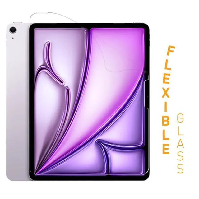 Alt view image 3 of 5 - ARMOR Flexible Glass Screen Protector for iPad Air 11" (2024,M2), 9H with HD