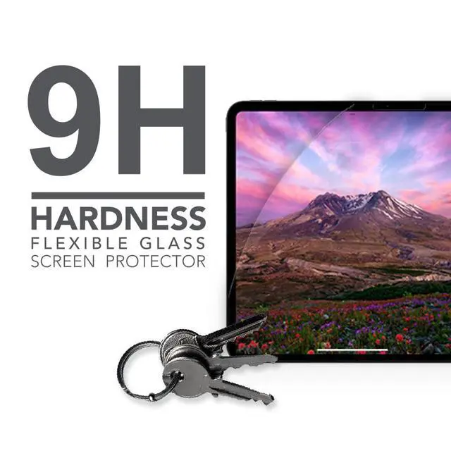 Alt view image 4 of 5 - ARMOR Flexible Glass Screen Protector for iPad Air 11" (2024,M2), 9H with HD