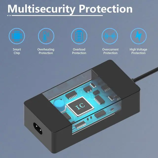 Alt view image 4 of 5 - Hafiuege 102W Surface Book 2 Charger Compatible with Microsoft Surface Book 2/3 Surface Laptop 2/3/4/5 Surface Pro 9/8/7/6/5, Windows Surface Pro/Go, Surface Charger Power Cord with USB Tip