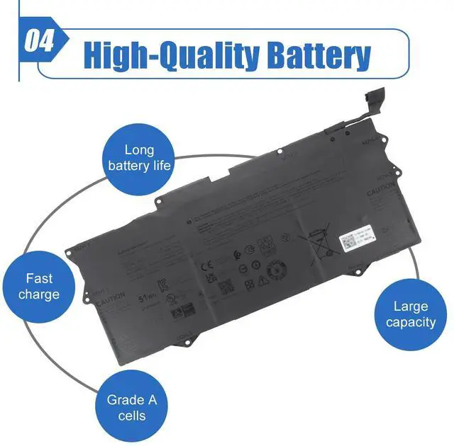 Alt view image 5 of 5 - Dentsing YM15G Laptop Battery 51Wh Compatible with Dell XPS 13 9315 Series (Not for 9315 2-in-1) 9315-P1708LTW 9315-D1705S 9315-C0NNP 9315-WP01KR 0W6D4H W6D4H 0G9FHC G9FHC 11.55V 4191mAh