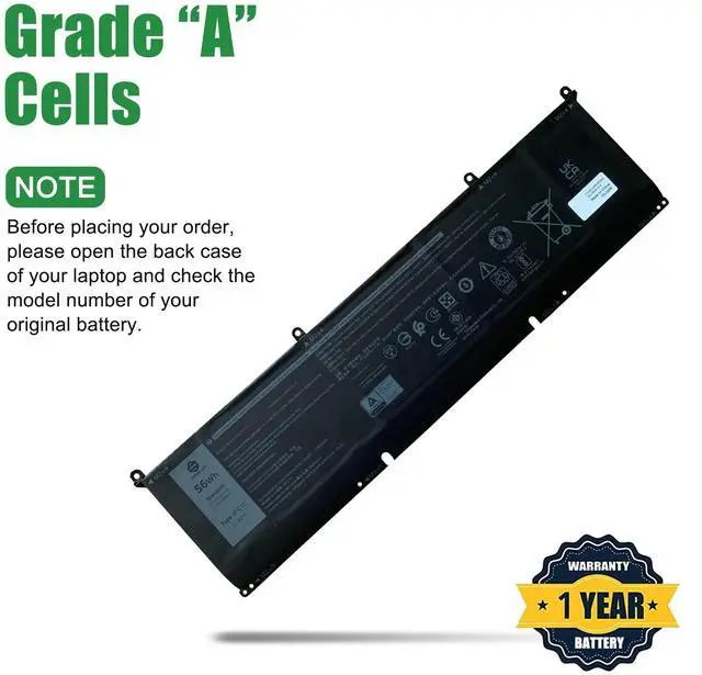 Alt view image 3 of 5 - JIAZIJIA 8FCTC Laptop Battery Replacement for Dell G15 5510 5511 5515 5520 5521 5525 G7 7500 Precision 5550 5560 Inspiron 7510 7610 Series Notebook 0DVG8M DVG8M 0P8P1P P8P1P Black 11.4V 56Wh 4650mAh