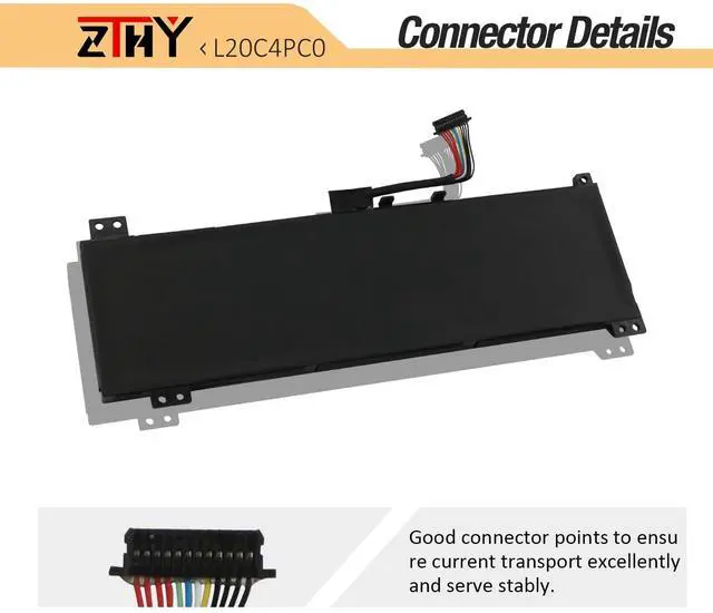 Alt view image 4 of 5 - ZTHY L20C4PC0 L20D4PC0 Laptop Battery Replacement for Lenovo Legion 5-15ACH6 5-15ACH6A 5-15ACH6H 5-15IAH7 5-15IAH7H 5-15ITH6 5-15ITH6H Ideapad Gaming 3-15ACH6 Series L20L4PC0 L20M4PC0 15.36V 60Wh